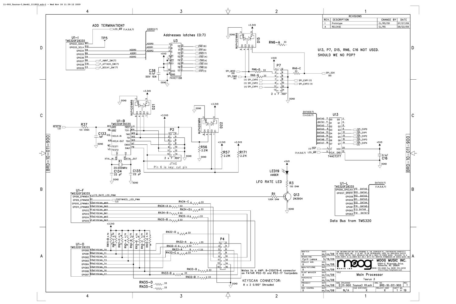 moog taurus 3 schematics