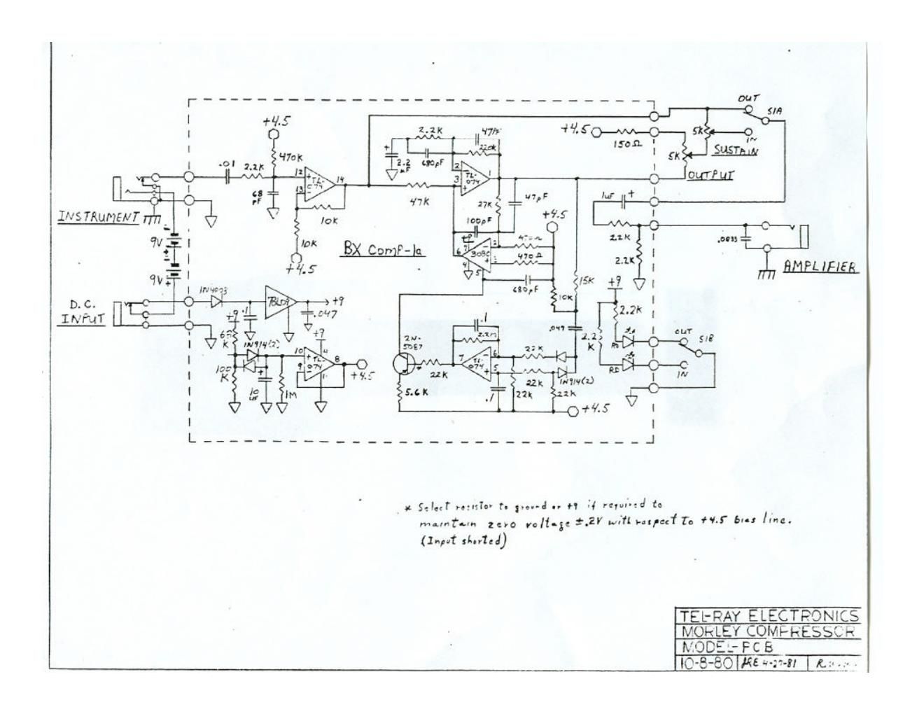Morley FCB Compressor Schematic