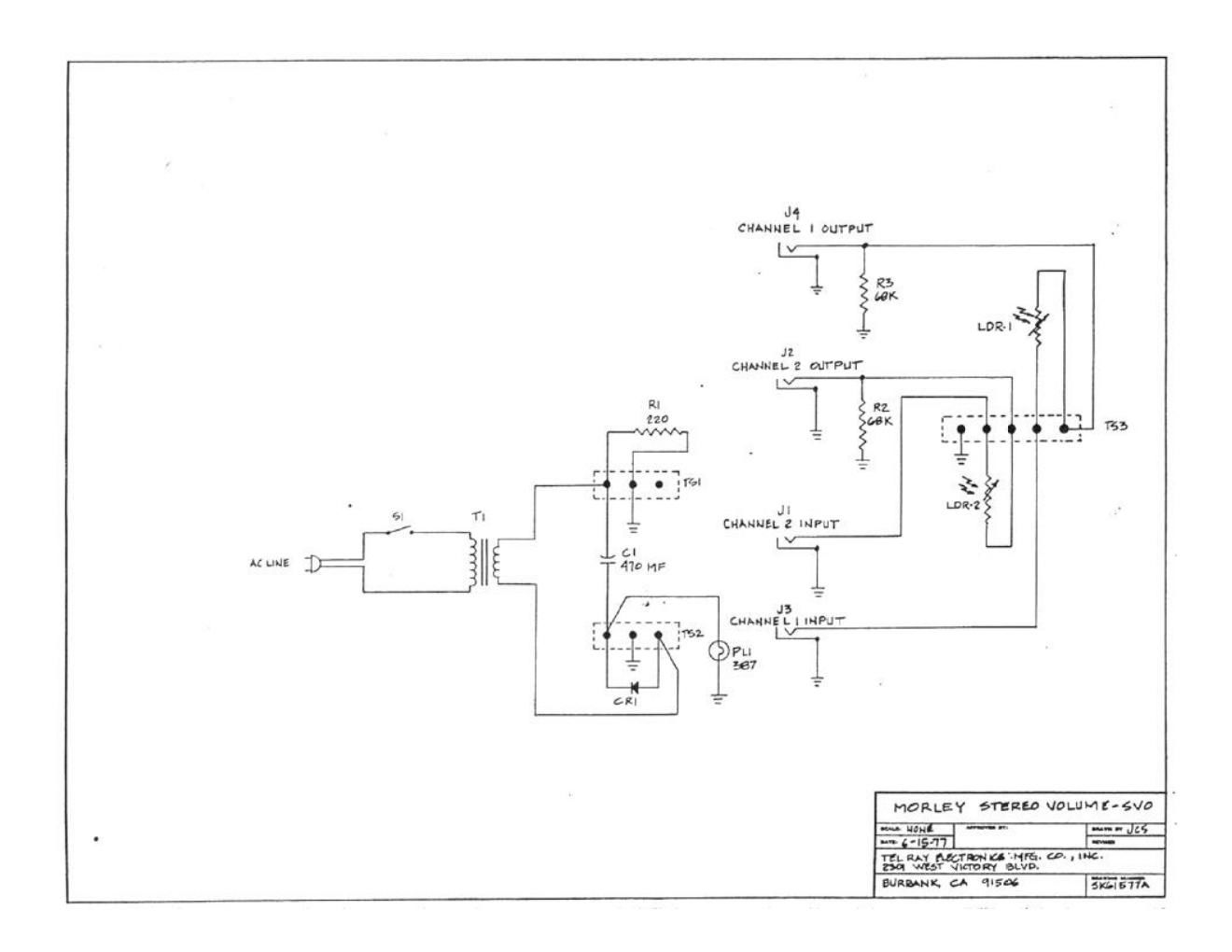 Morley SVO Stereo Volume Schematic