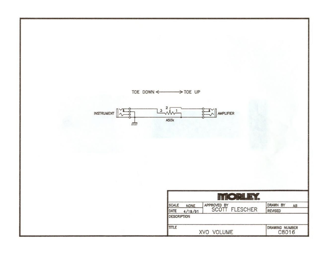 Morley XVO Volume Schematic