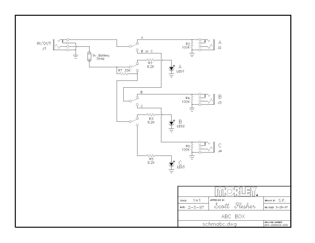 Morley ABC Switchbox Schematic