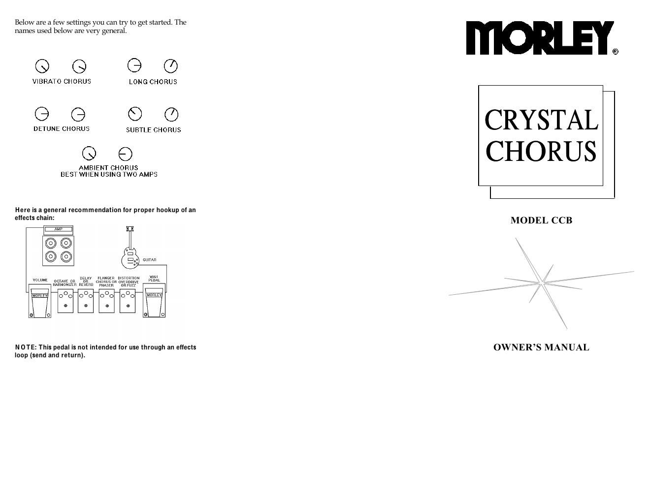 morley ccb crystal chorus