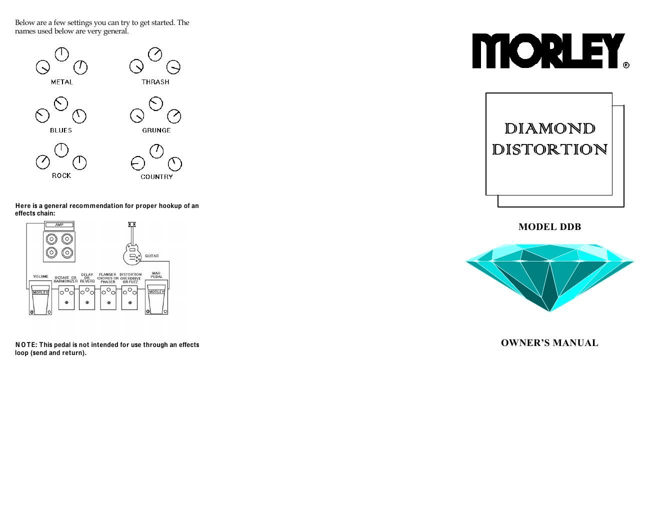 morley ddb diamond distortion manual