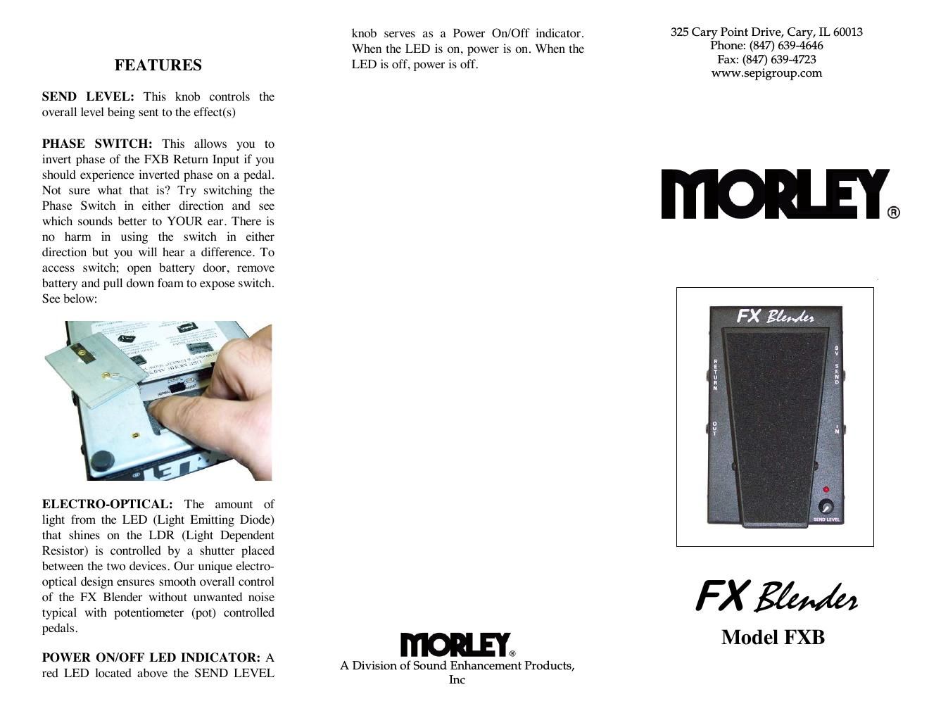 morley fxb fx blender