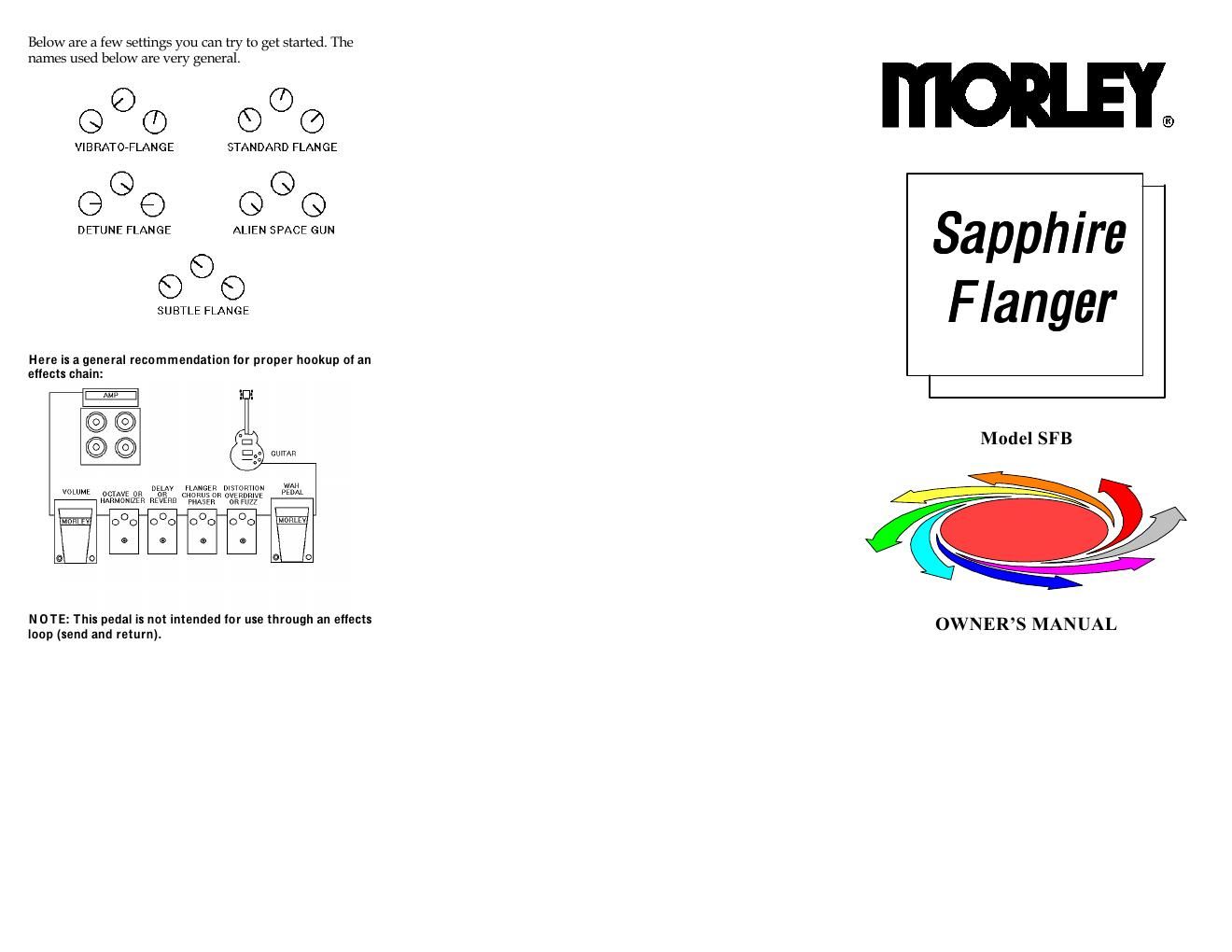 morley sfb sapphire flanger