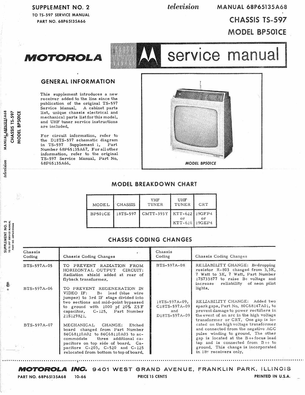 motorola bp 501 ce service manual