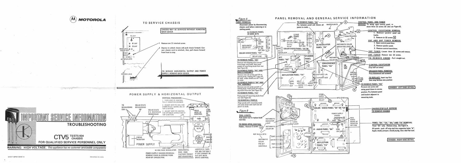 motorola sts 934 service manual