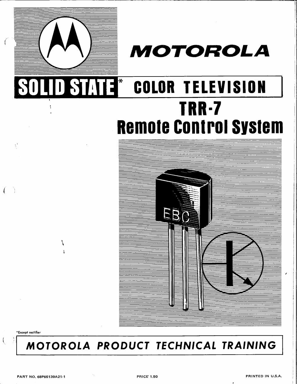 motorola trr 7 service manual