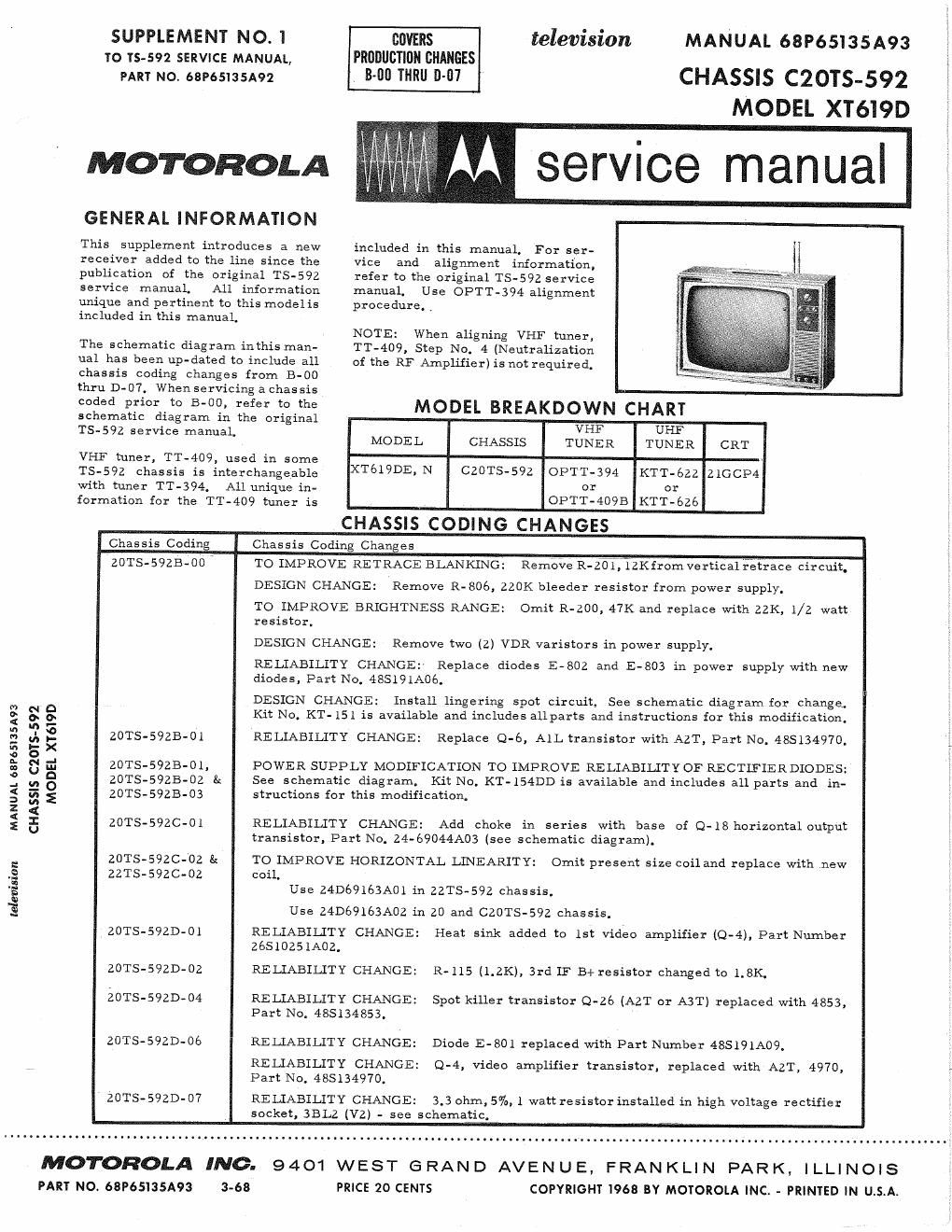 motorola xt 619 d service manual