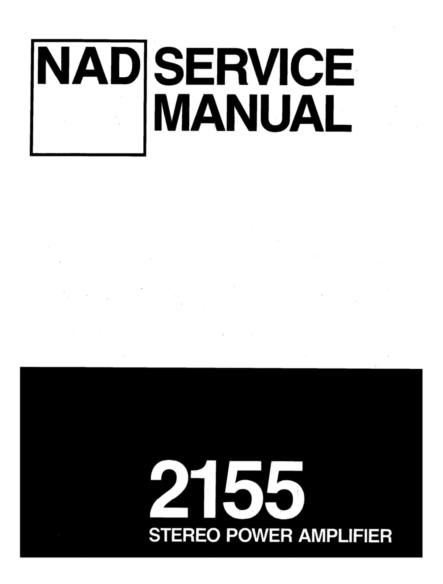 Nad 2155 Service Manual