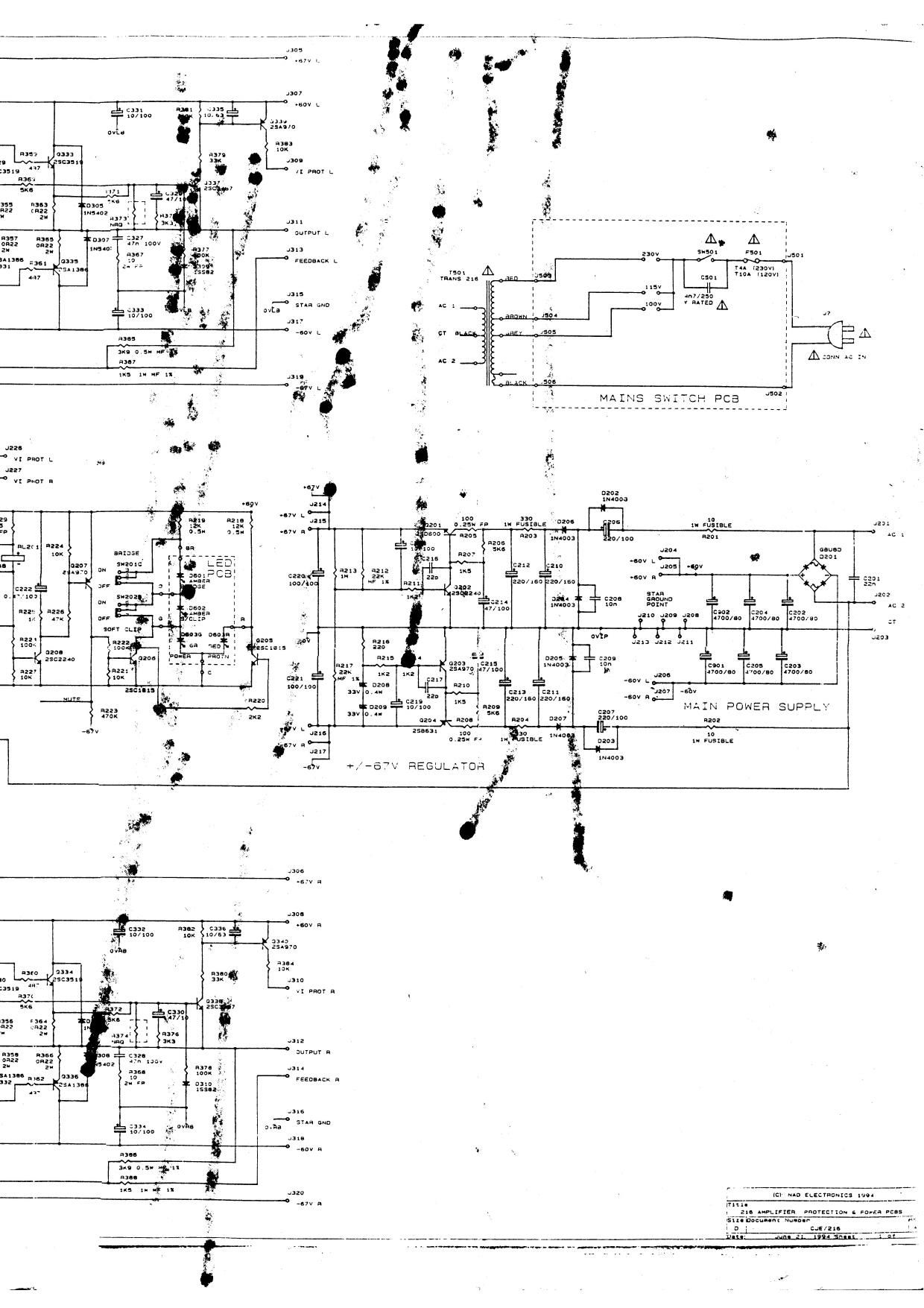 Nad 216 Schematic