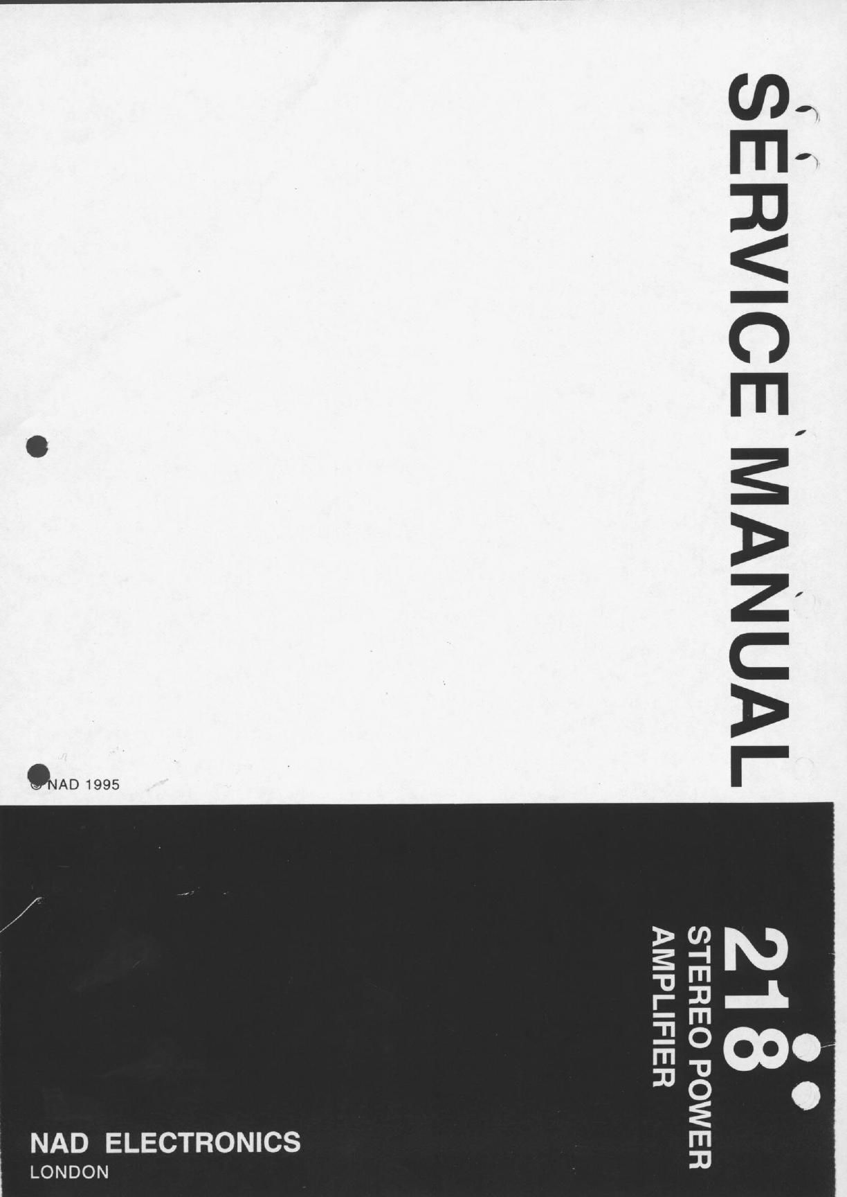 Nad 218 Service Manual