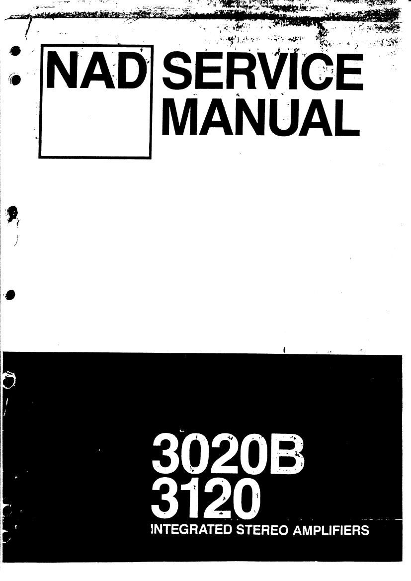 Nad 3020 B Service Manual