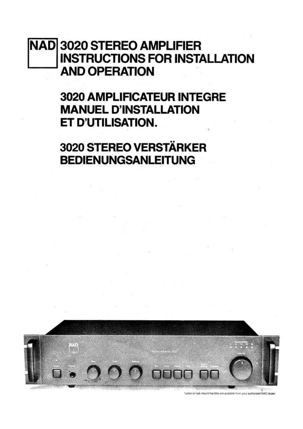 Nad 3020 Owners Manual 2