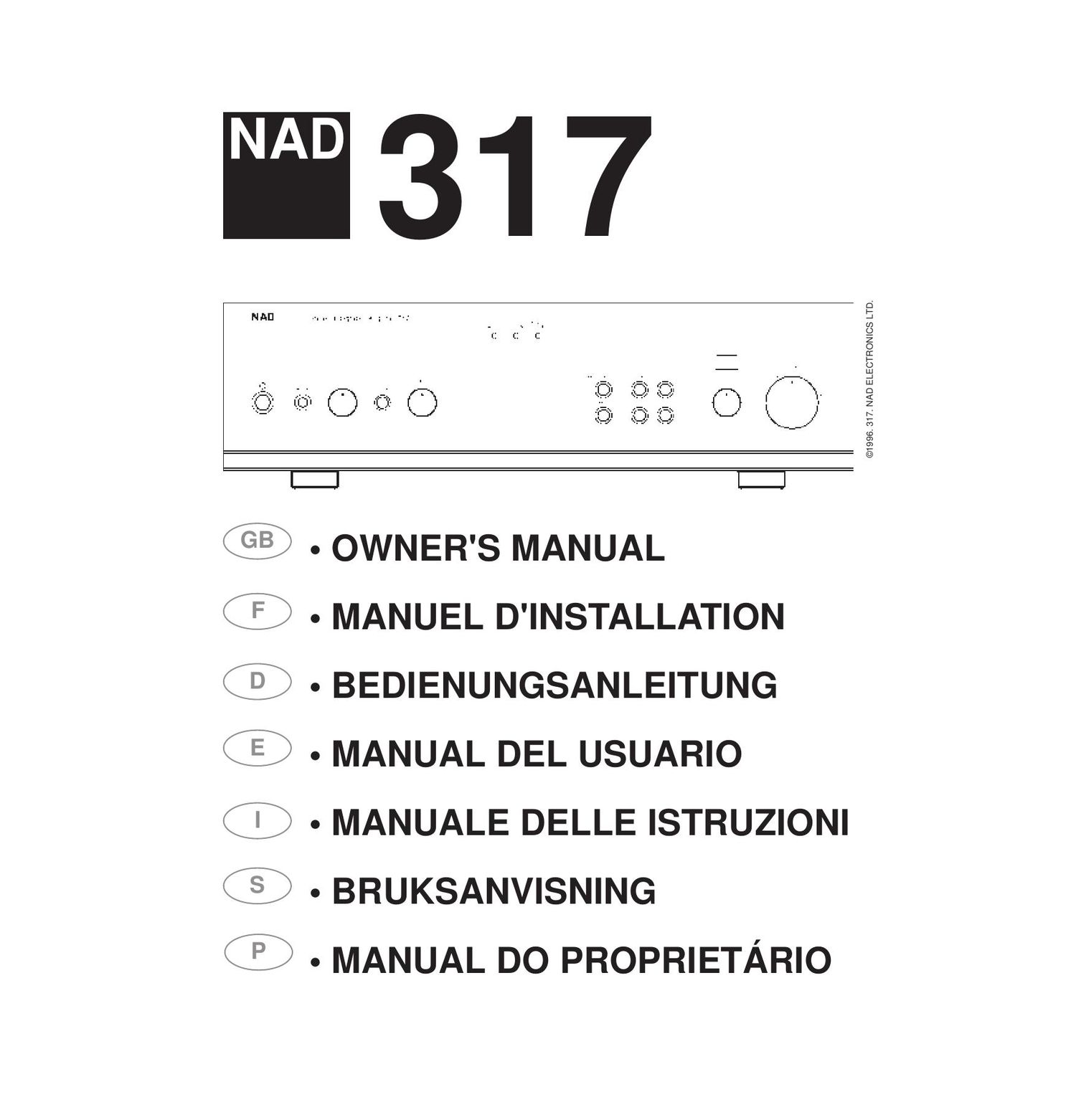 Nad 317 Owners Manual
