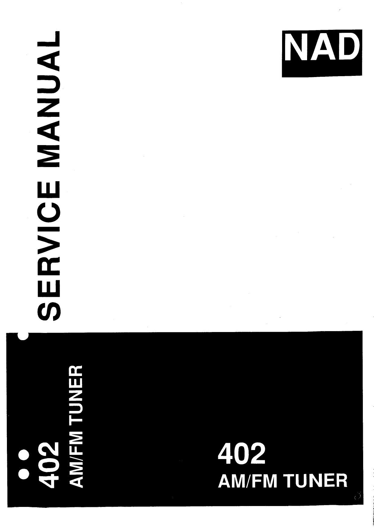 Nad 402 Service Manual