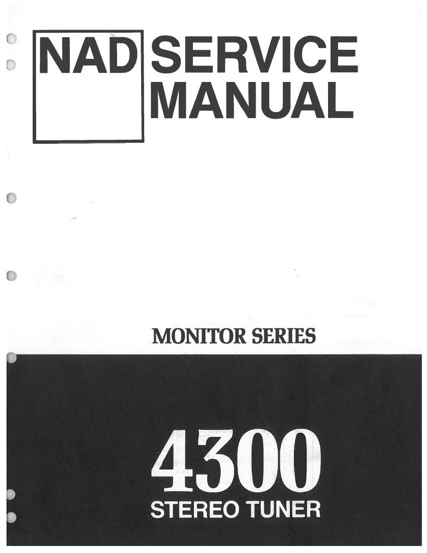 Nad 4300 Service Manual