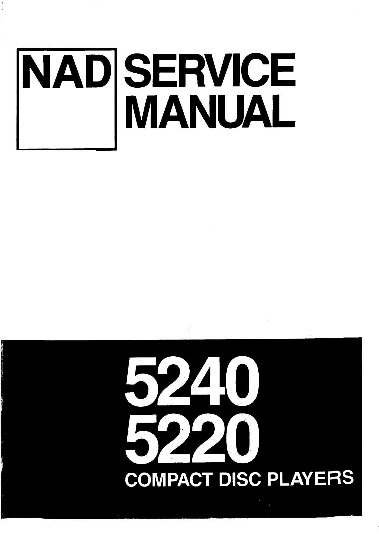 Nad 5240 Service Manual
