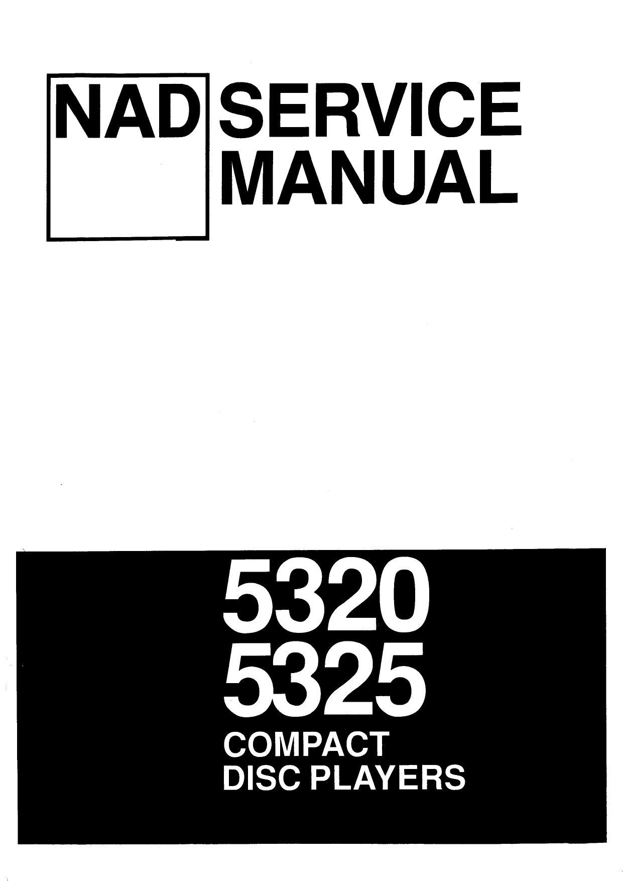Nad 5320 Service Manual
