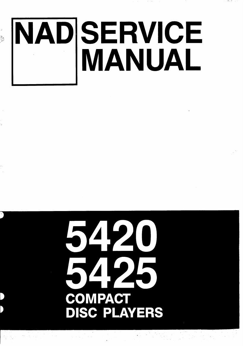 Nad 5420 Service Manual