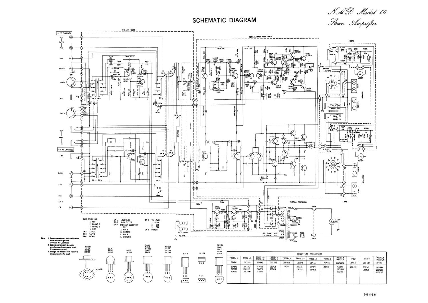 Nad 60 Schematic