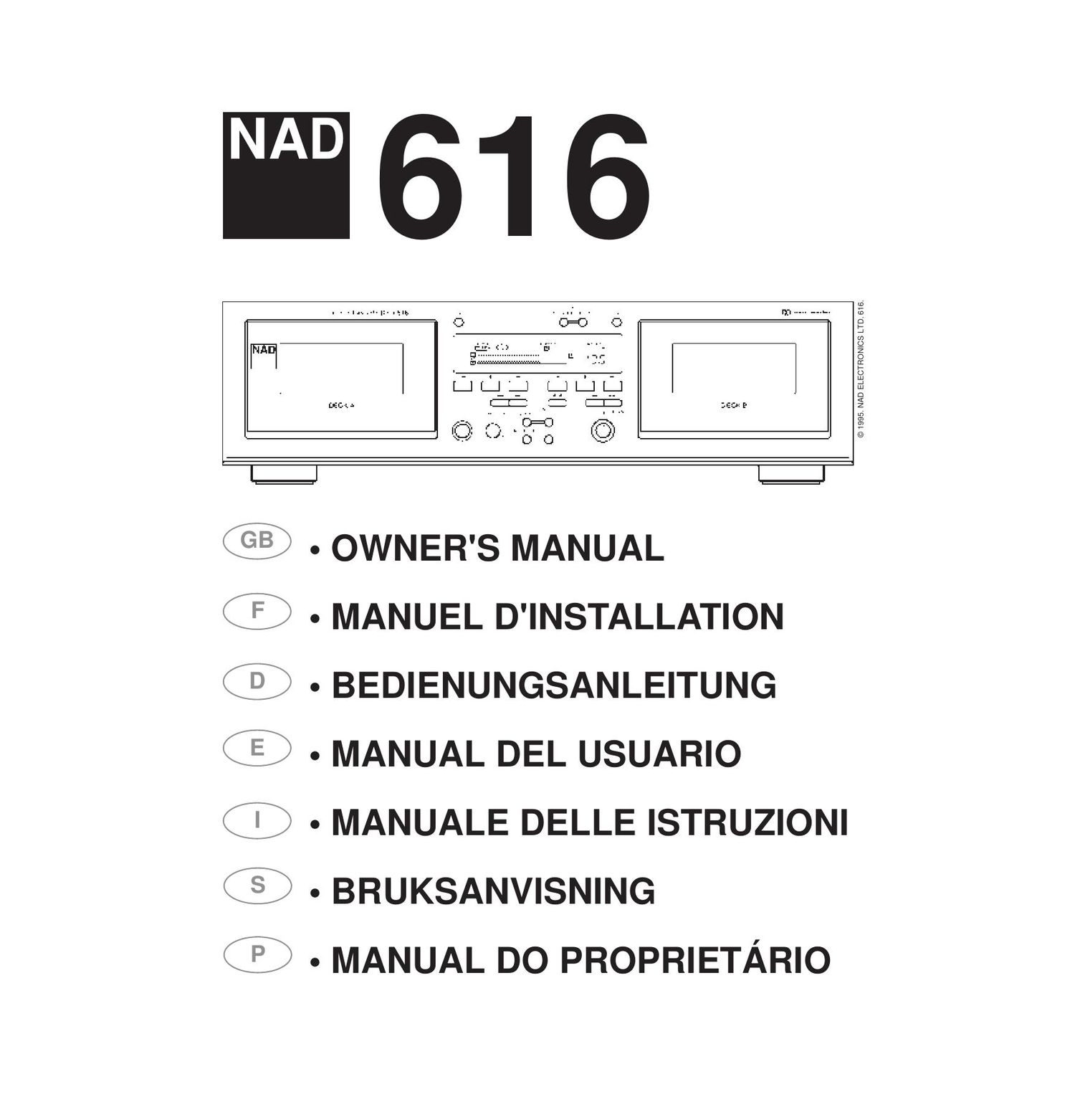 Nad 616 Owners Manual