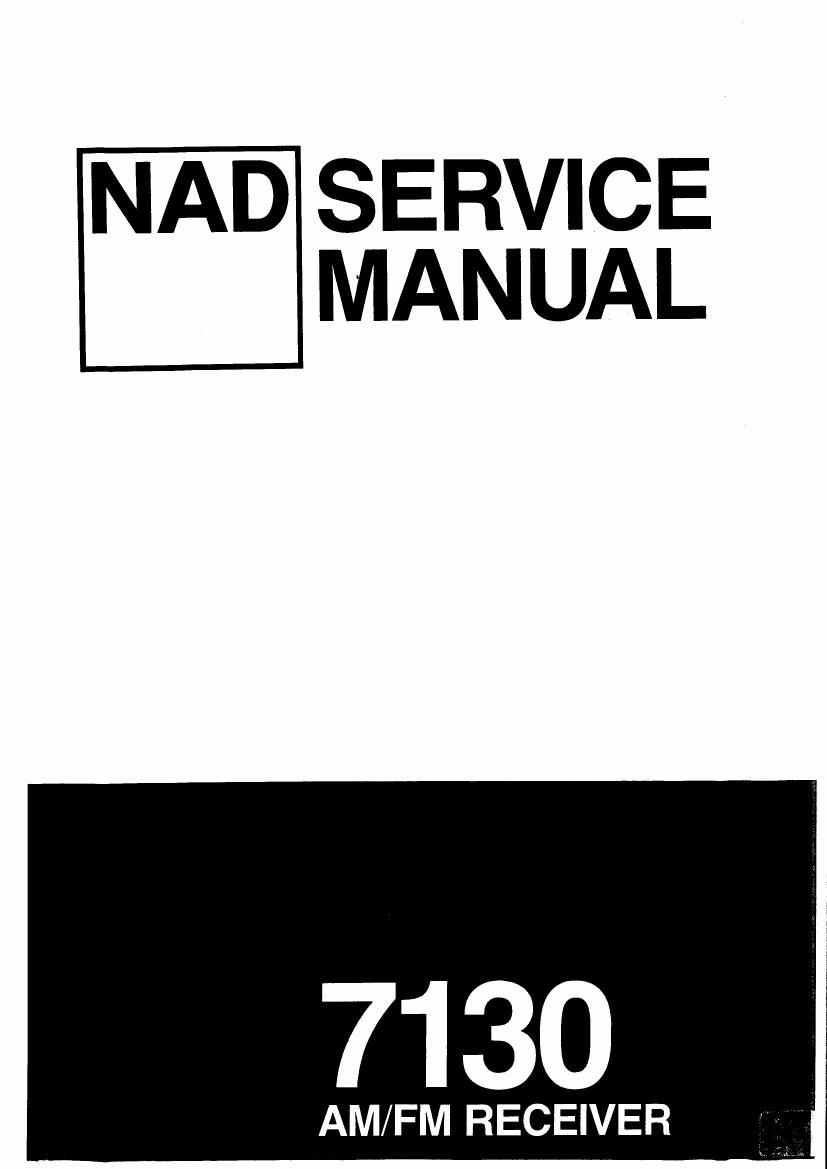 Nad 7130 Service Manual