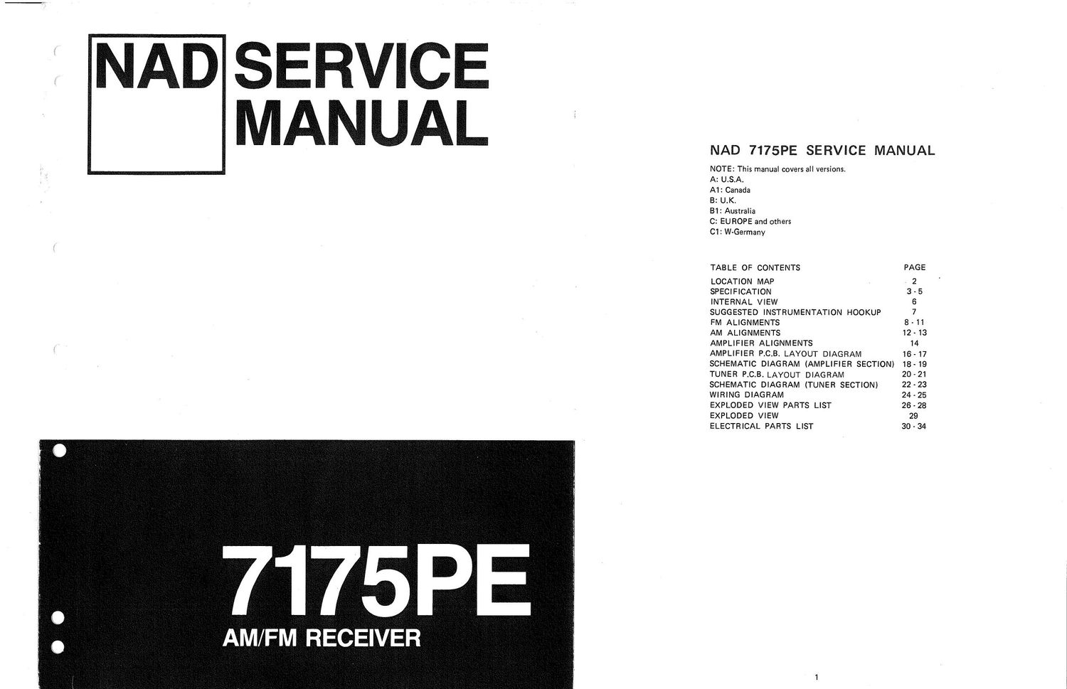 Nad 7175 PE Service Manual