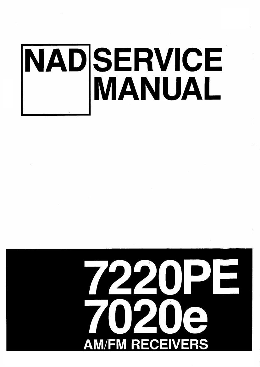 Nad 7220 PE Service Manual