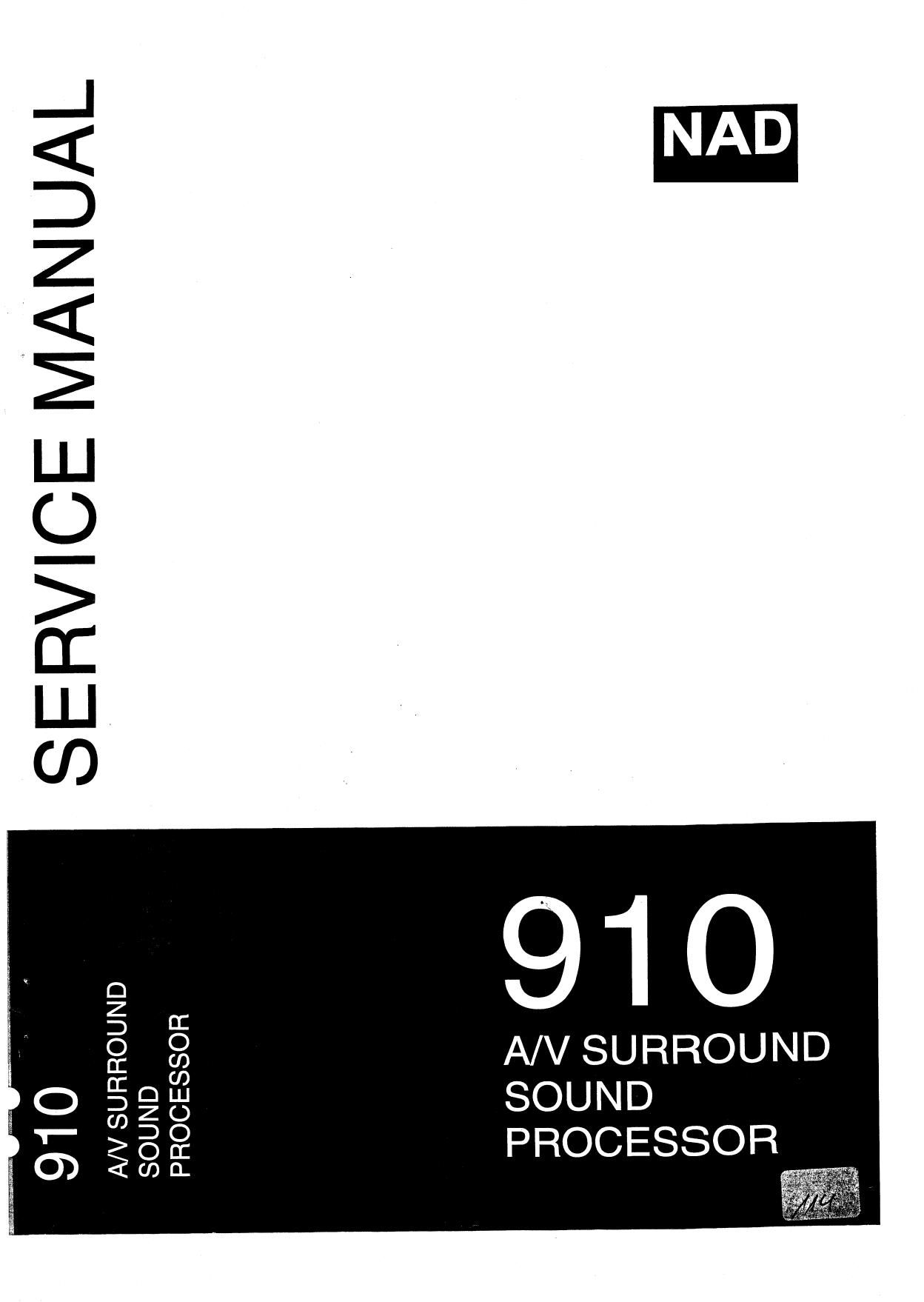 Nad 910 Service Manual
