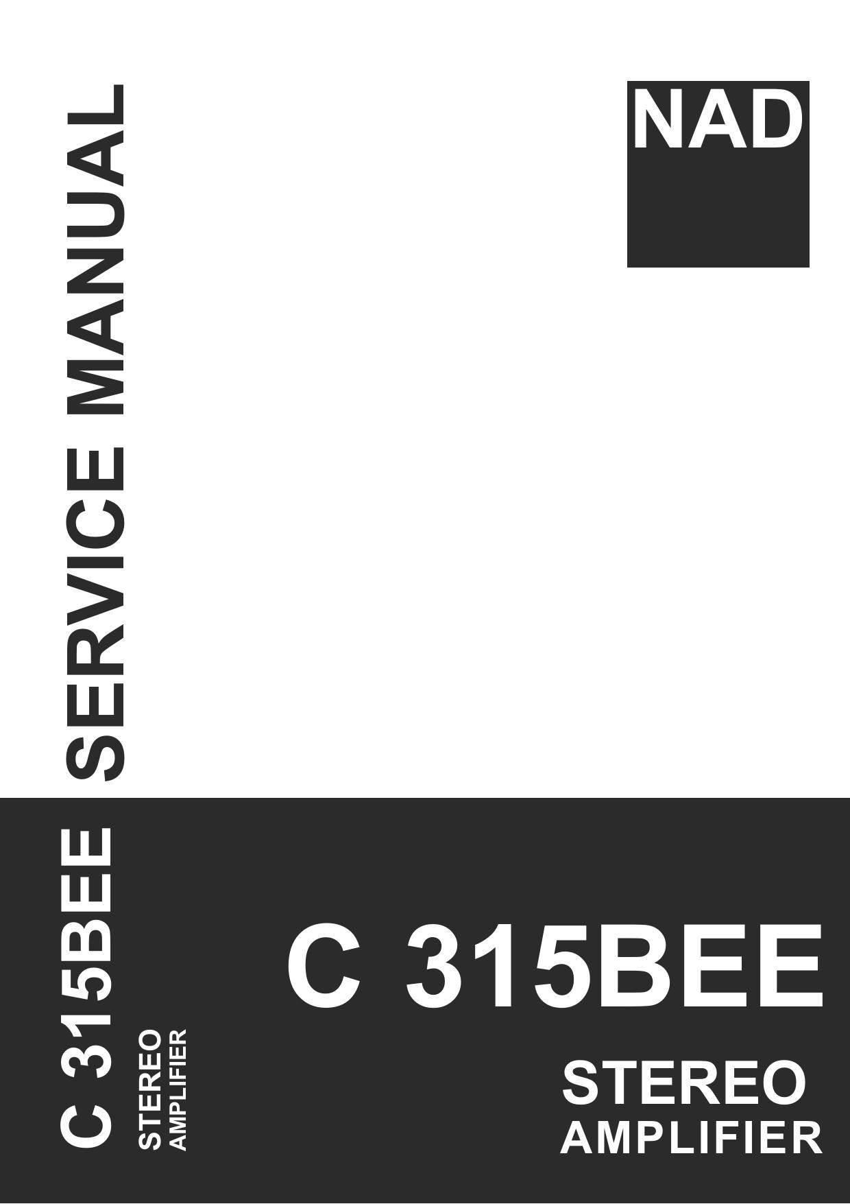 Nad C 315 BEE Service Manual