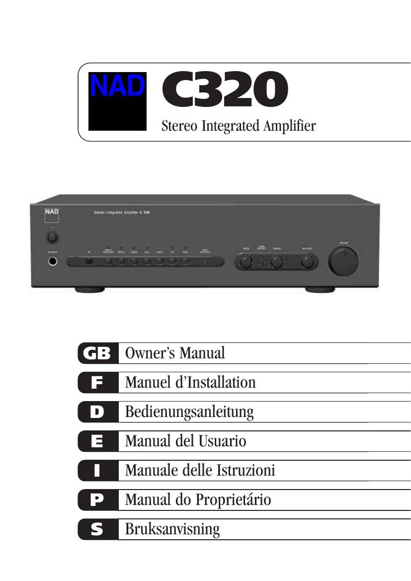 Nad C 320 Owners Manual