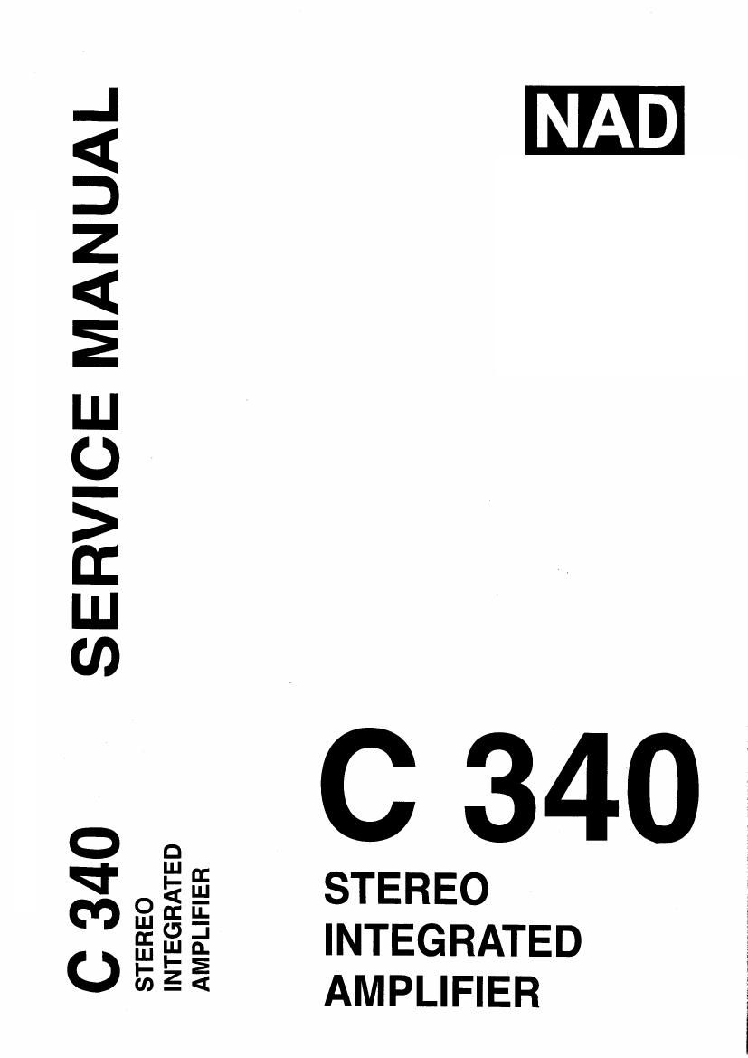 Nad C 340 Service Manual