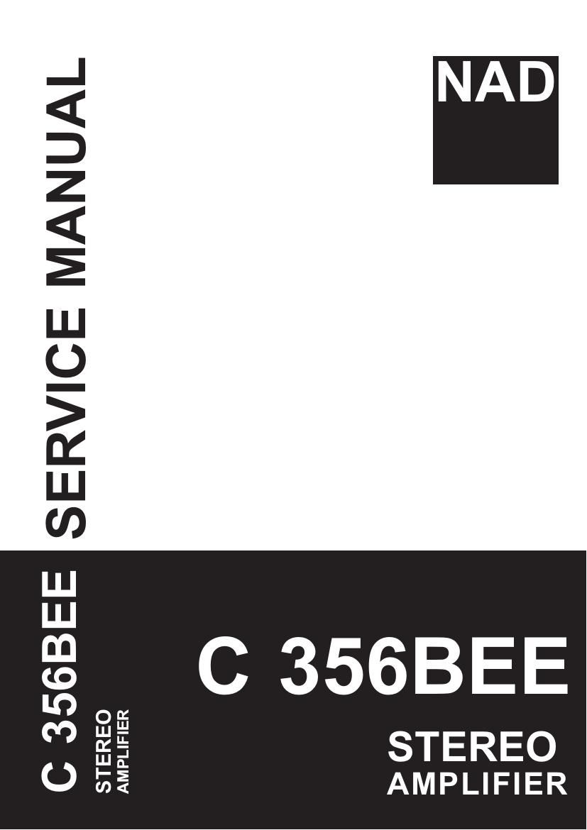 Nad C 356 BEE Service Manual