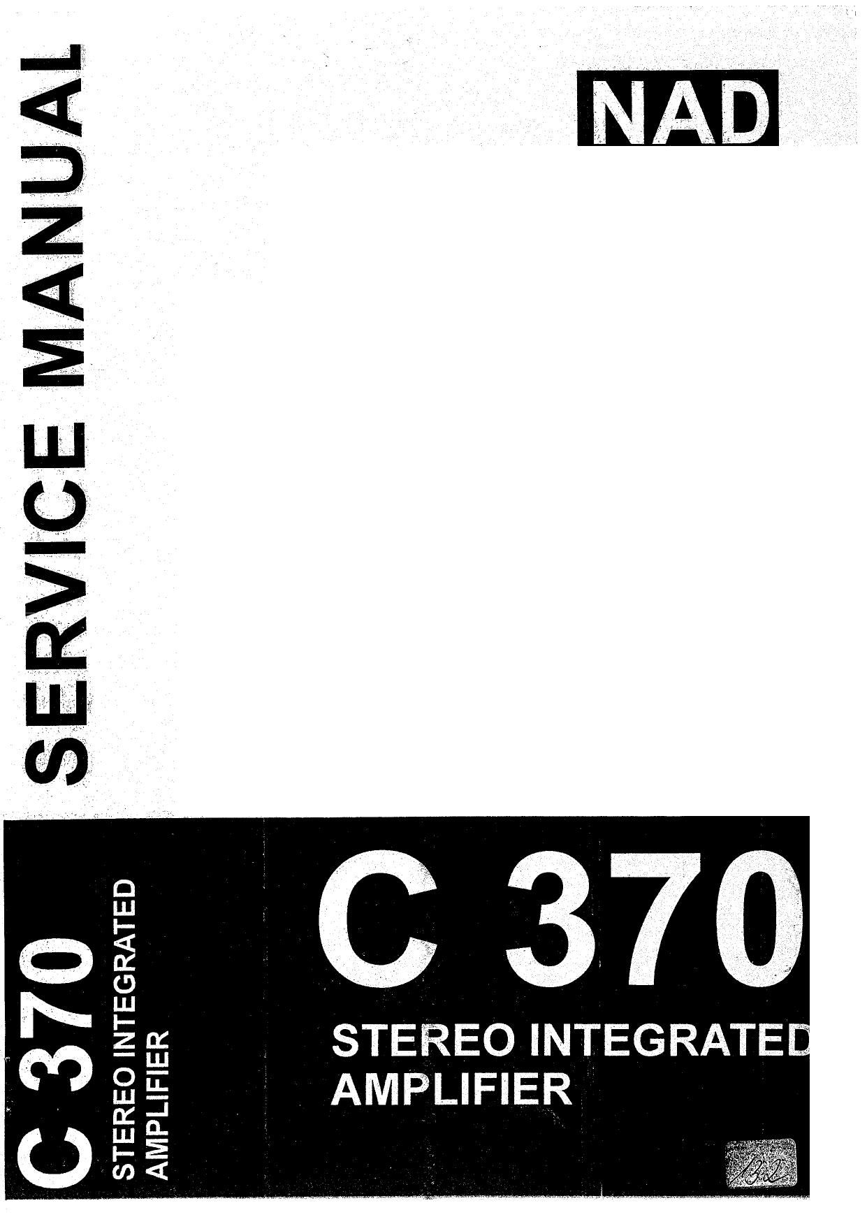 Nad C 370 Service Manual