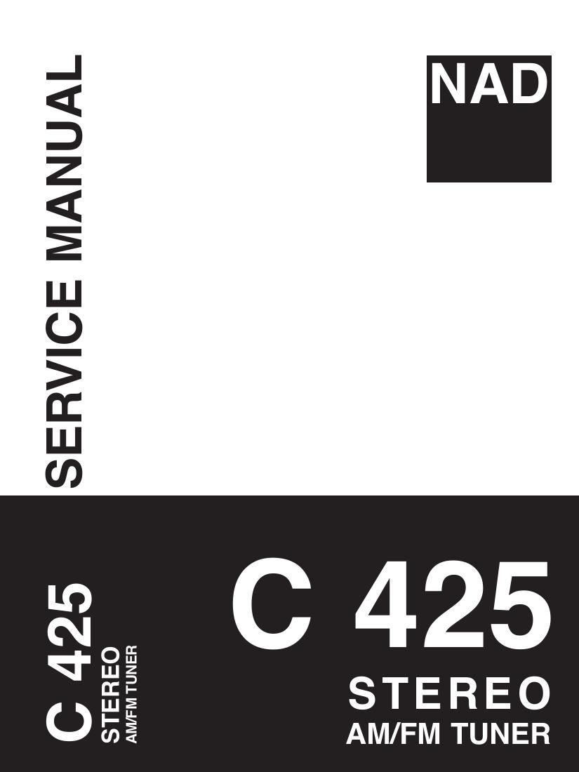 Nad C 425 Service Manual