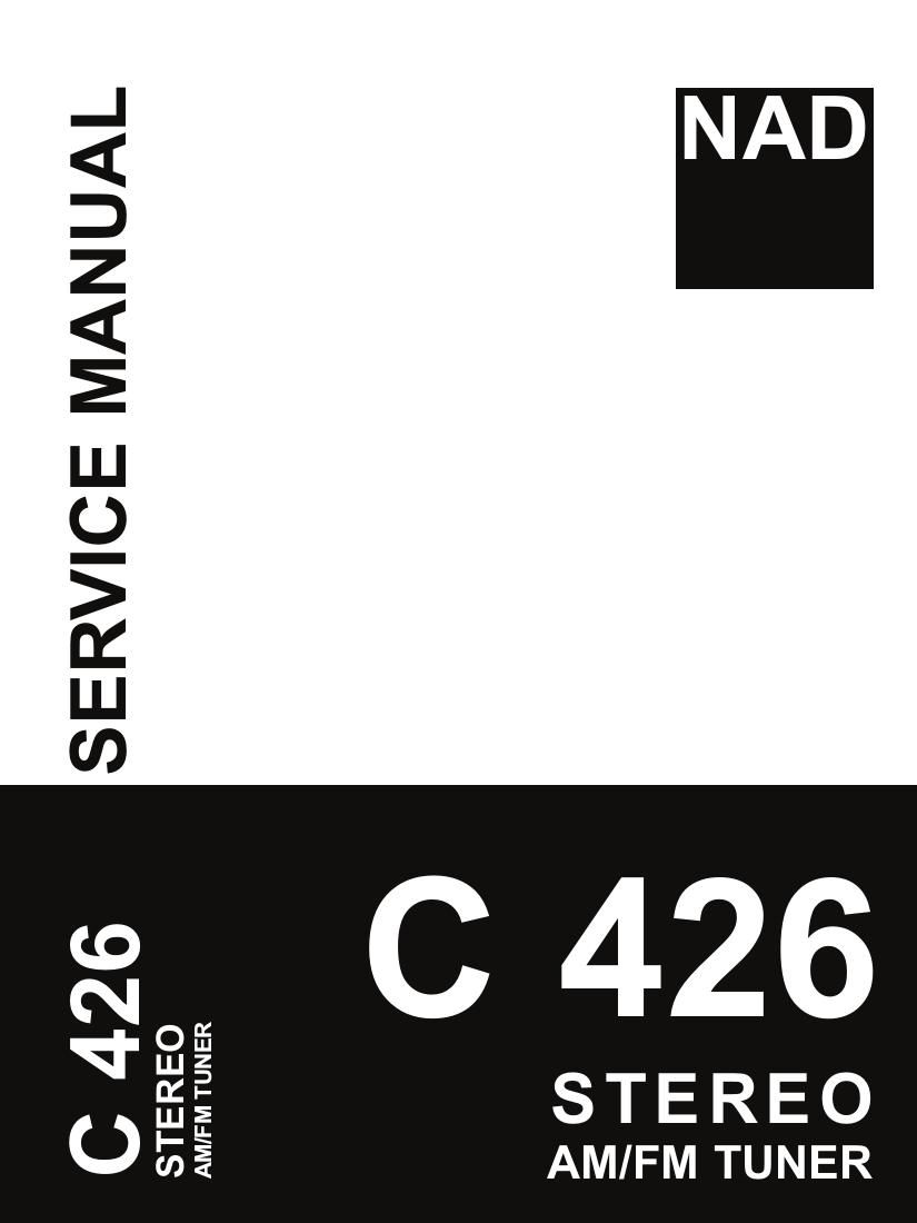 Nad C 426 Service Manual