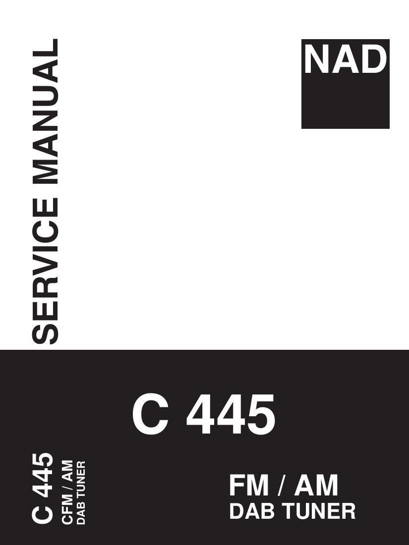 Nad C 445 Service Manual