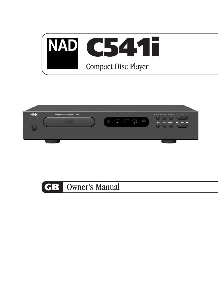 Nad C 541 I Owners Manual