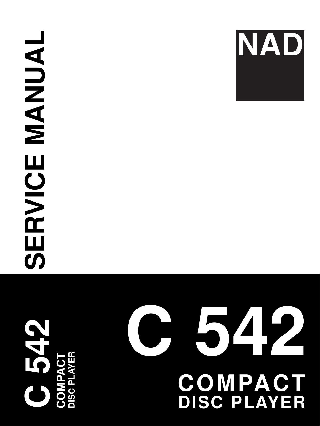 Nad C 542 Mk2 Service Manual