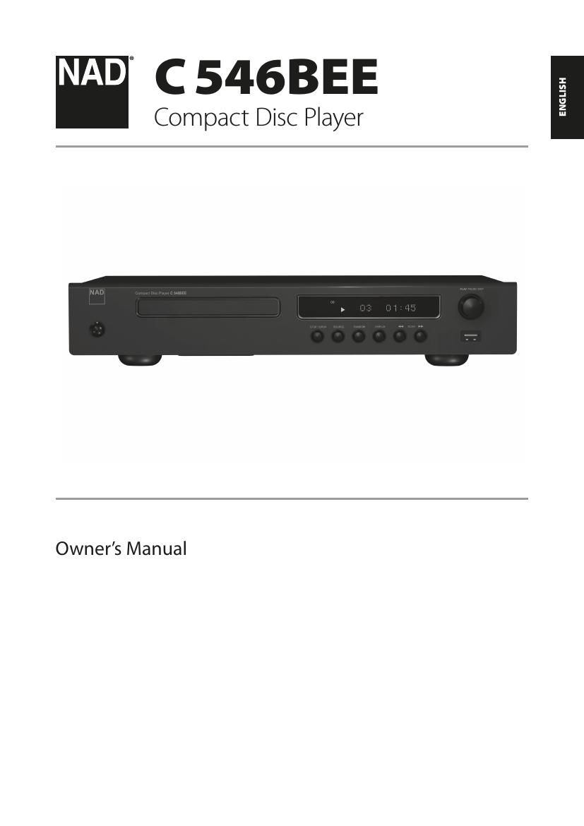 Nad C 546 BEE English Owners Manual