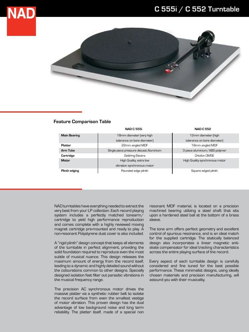 Nad C 552 Brochure