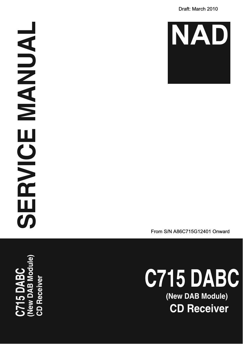 Nad C 715 DAB Service Manual