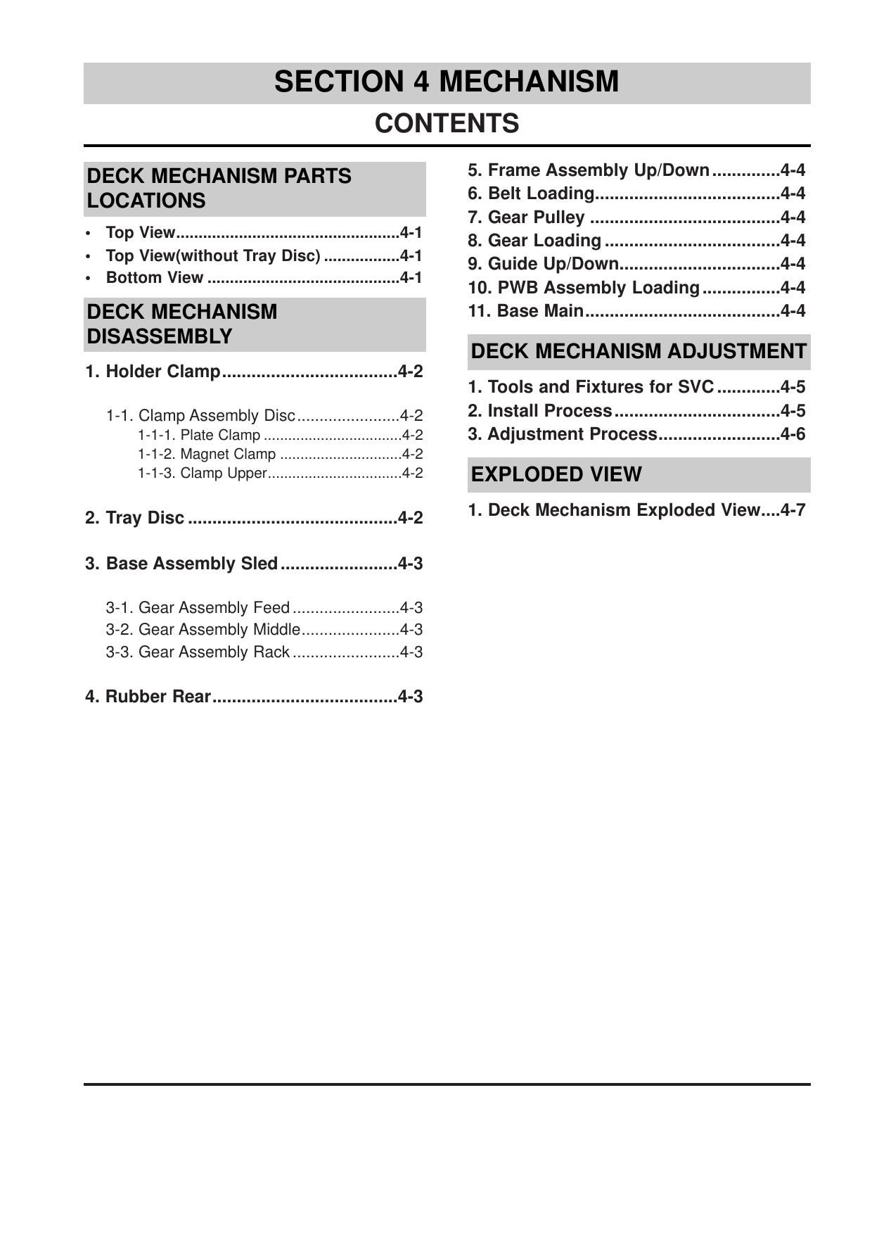 Nad DP 4 Service Manual