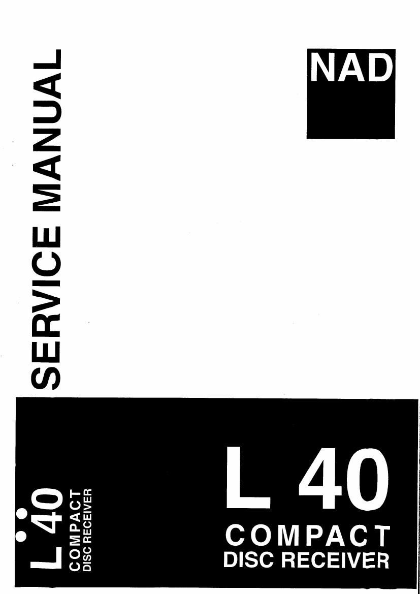 Nad L 40 Service Manual