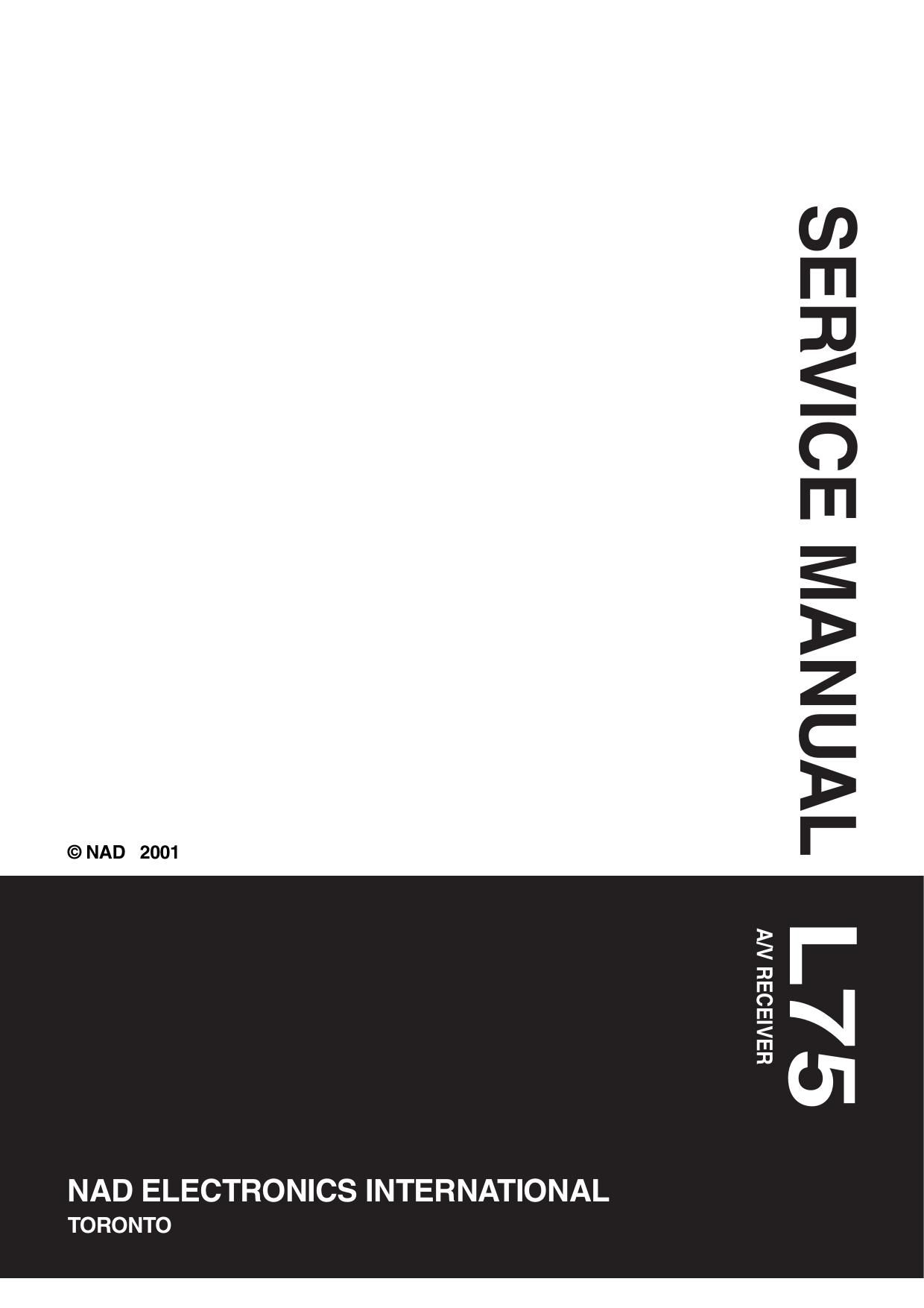 Nad L 75 Service Manual