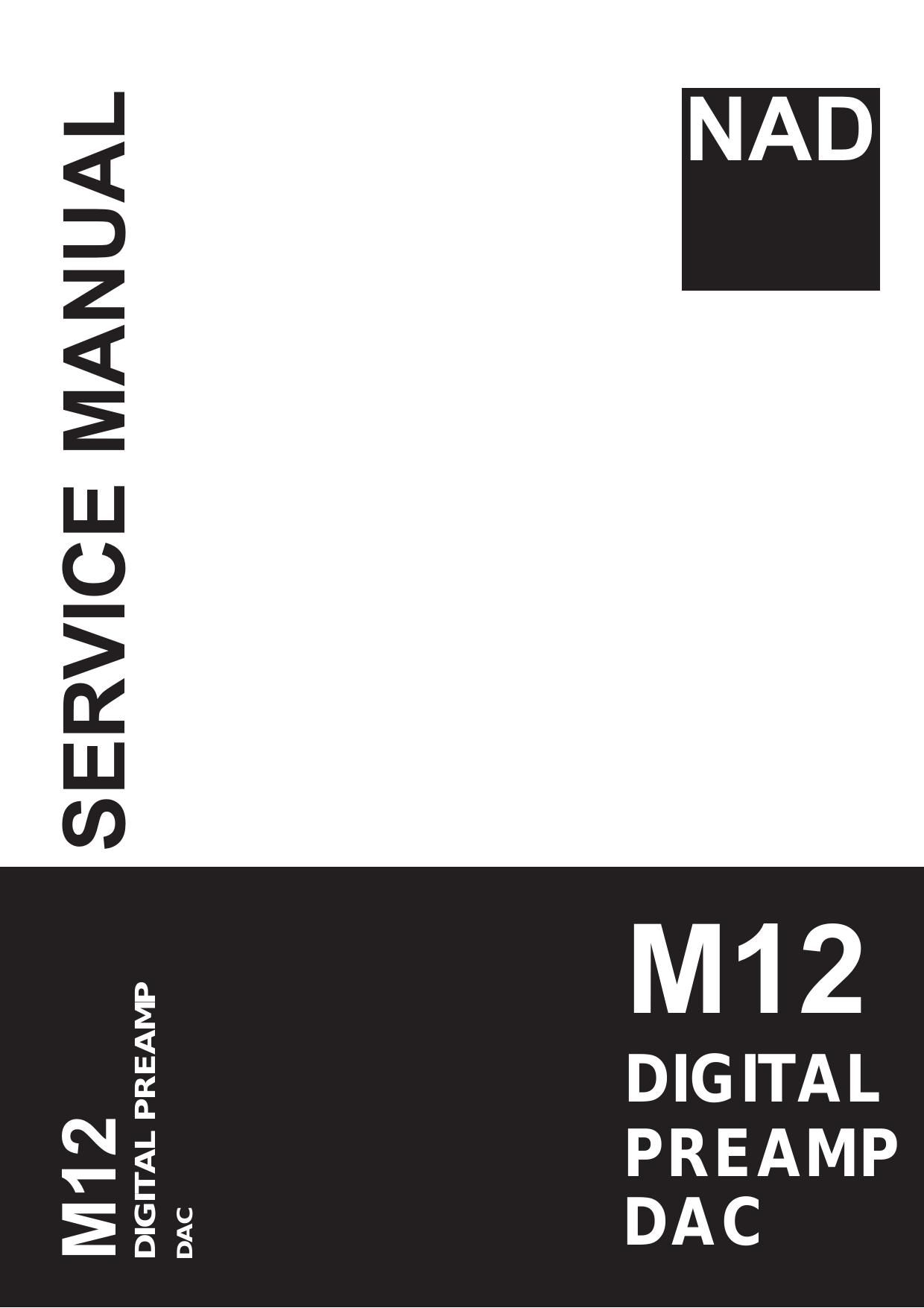 Nad M 12 Service Manual