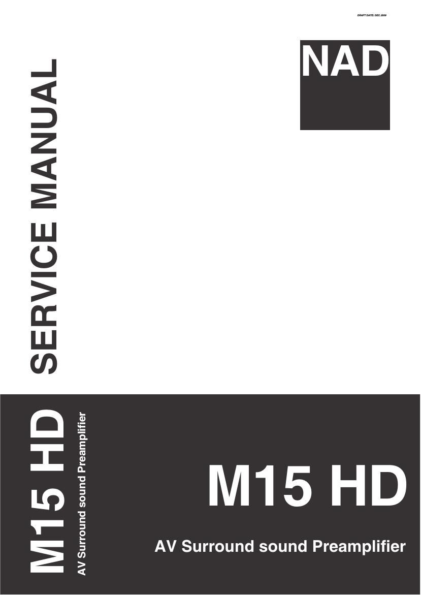Nad M 15 HD Service Manual