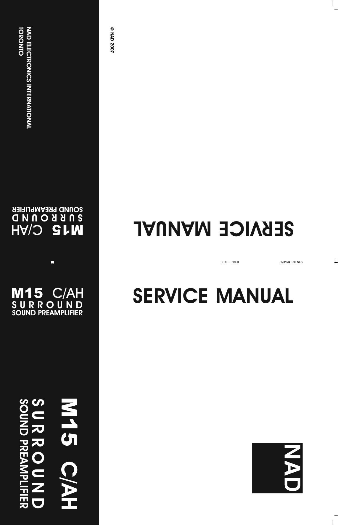 Nad M 15 Service Manual