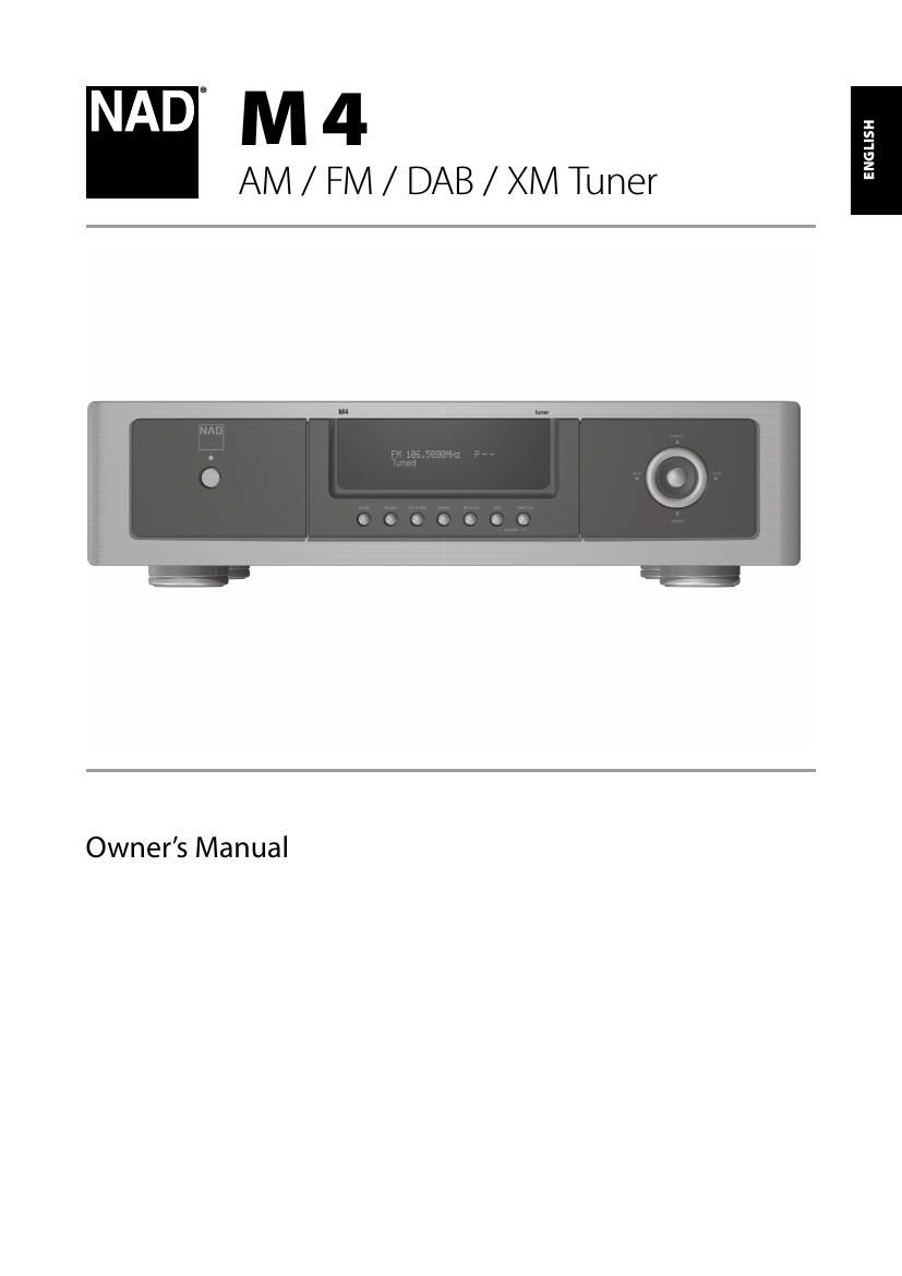 Nad M 4 Owners Manual